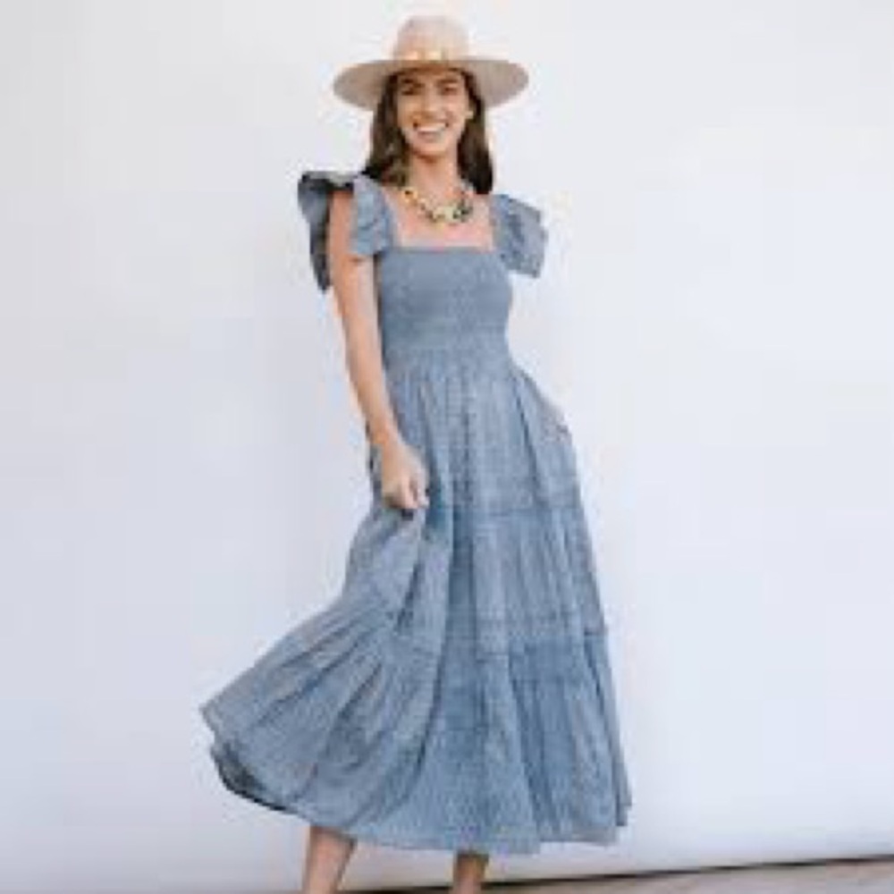 NWT Sunshine Tienda Dark and Stormy Rio maxi dress size XS/Small Spring Boho